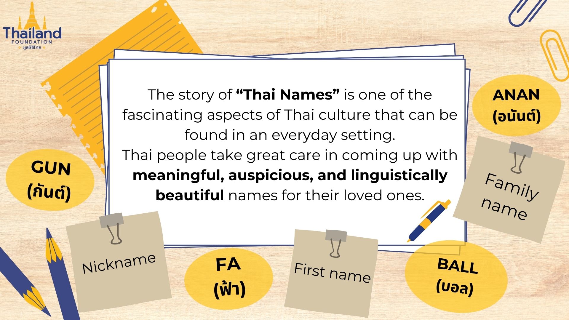 The Captivating Stories Behind Thai Names – Thailand Foundation