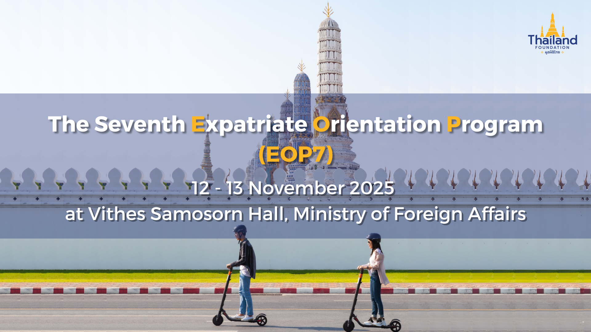 EOP7 (The Seventh Expatriate Orientation Program): Registration Details ...